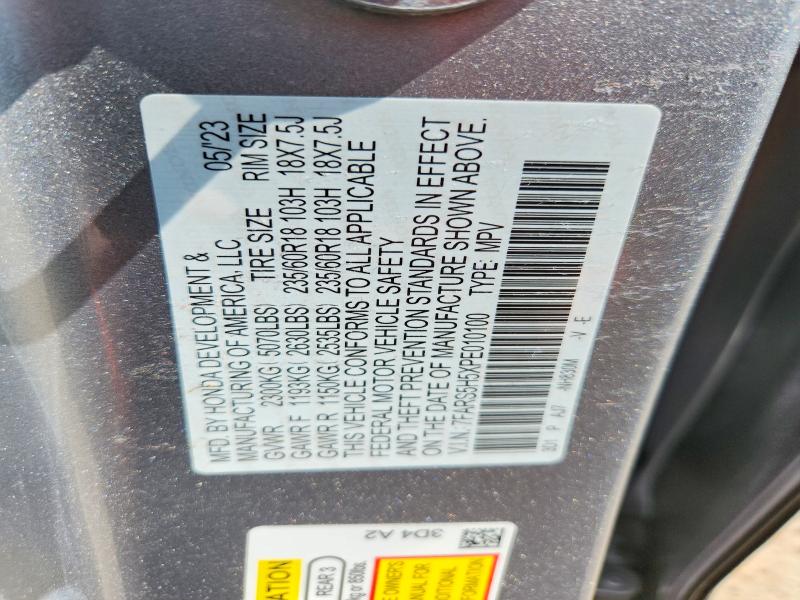 Aukcja sprzedaży 2023 Honda Cr-v, vin: 7FARS5H5XPE010100, numer aukcji: 58951756
