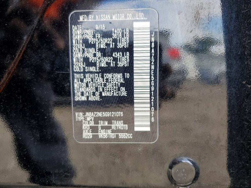 Продажа на аукционе авто 2016 Infiniti Qx80, vin: JN8AZ2NE5G9121076, номер лота: 58210076