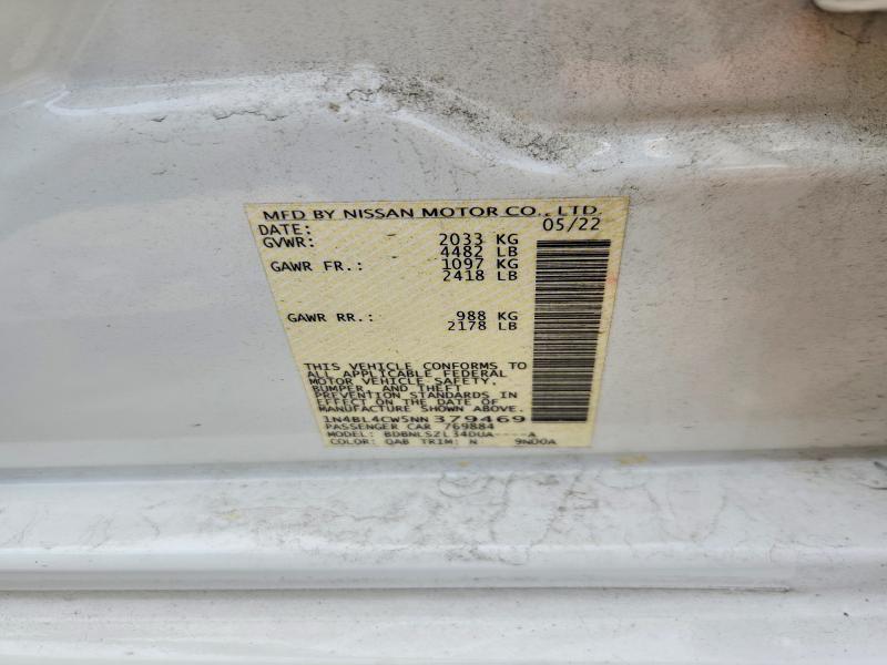 Продаж на аукціоні авто 2022 Nissan Altima, vin: 1N4BL4CW5NN379469, номер лоту: 57924246