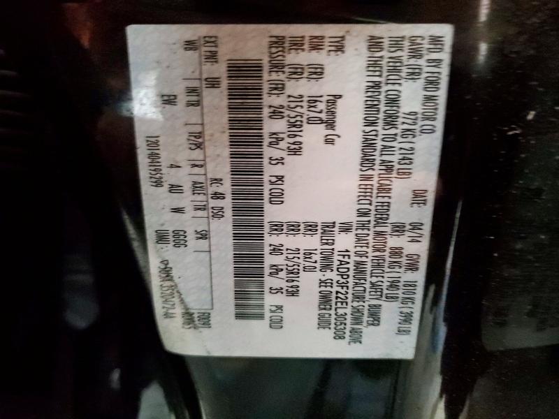2014 Ford Focus მანქანა იყიდება აუქციონზე, vin: 1FADP3F22EL305308, აუქციონის ნომერი: 56312176