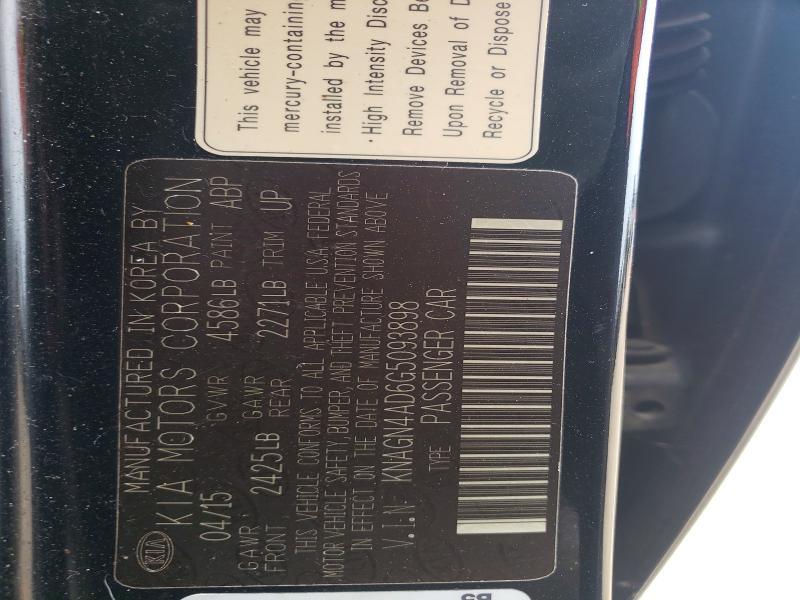 Auction sale of the 2016 Kia Optima, vin: KNAGN4AD6G5093898, lot number: 56104126