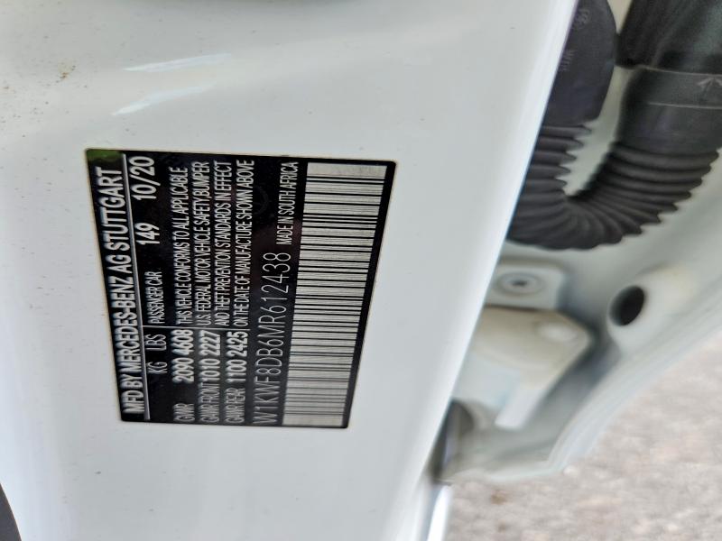 Aukcja sprzedaży 2021 Mercedes-benz C, vin: W1KWF8DB6MR612438, numer aukcji: 58187336