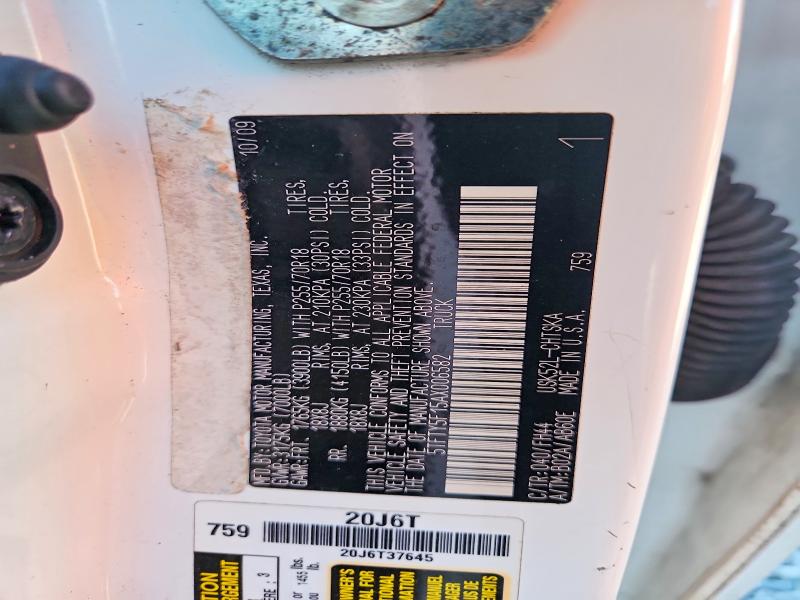 Продаж на аукціоні авто 2010 Toyota Tundra, vin: 5TFTY5F15AX006582, номер лоту: 58815886