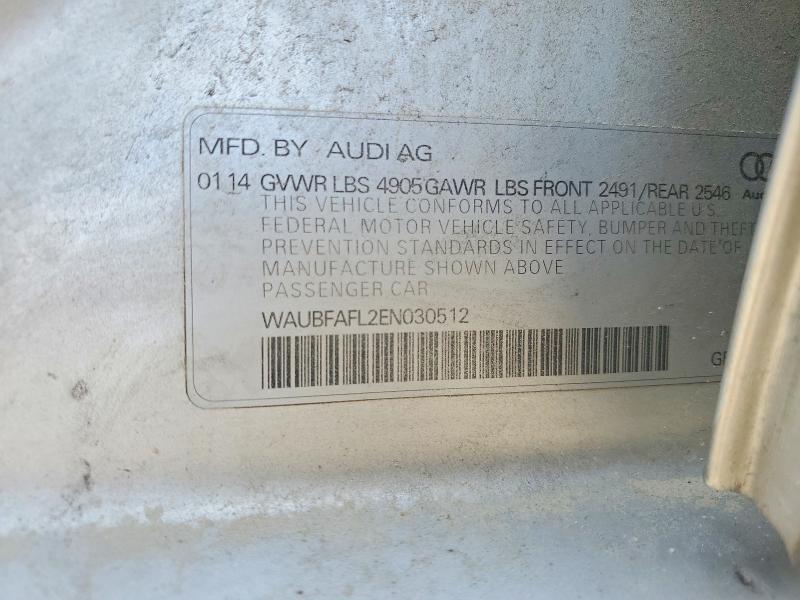 Продаж на аукціоні авто 2014 Audi A4, vin: WAUBFAFL2EN030512, номер лоту: 57727496