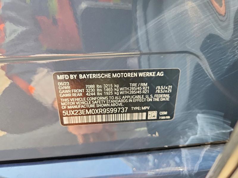 Aukcja sprzedaży 2024 Bmw X7, vin: 5UX23EM0XR9S99737, numer aukcji: 56271616