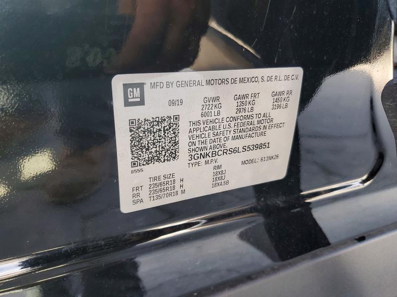 Aukcja sprzedaży 2020 Chevrolet Blazer, vin: 3GNKBCRS6LS539851, numer aukcji: 58113926