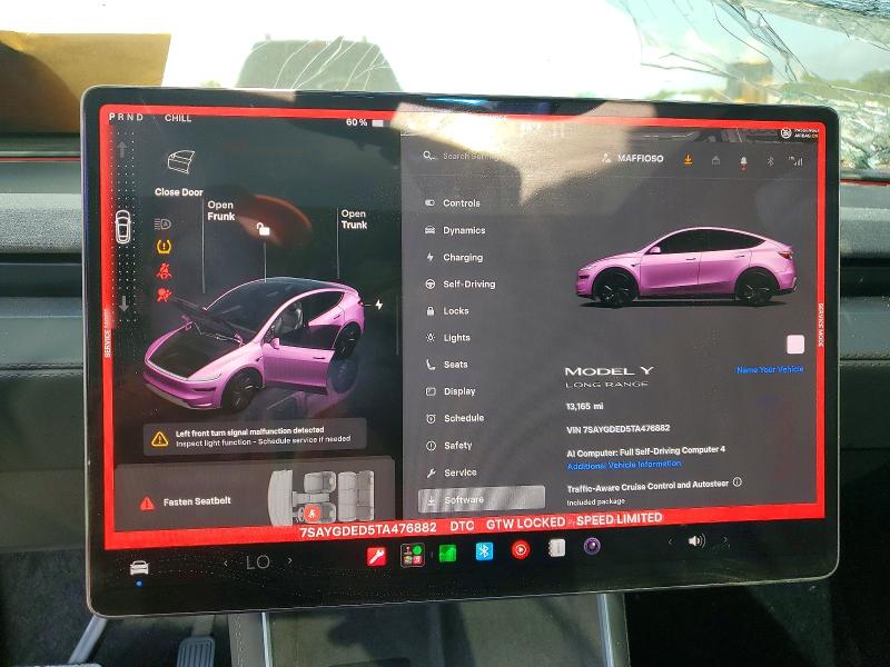 Продажа на аукционе авто 2026 Tesla Model Y, vin: 7SAYGDED5TA476882, номер лота: 58977946