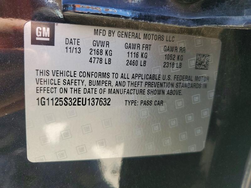 Продаж на аукціоні авто 2014 Chevrolet Impala, vin: 1G1125S32EU137632, номер лоту: 55670526