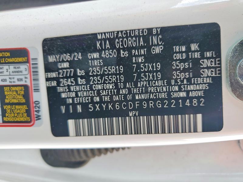 Aukcja sprzedaży 2024 Kia Sportage, vin: 5XYK6CDF9RG221482, numer aukcji: 58123376