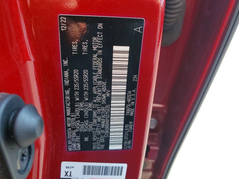 Продаж на аукціоні авто 2023 Toyota Highlander, vin: 5TDKDRBHXPS015035, номер лоту: 56854766