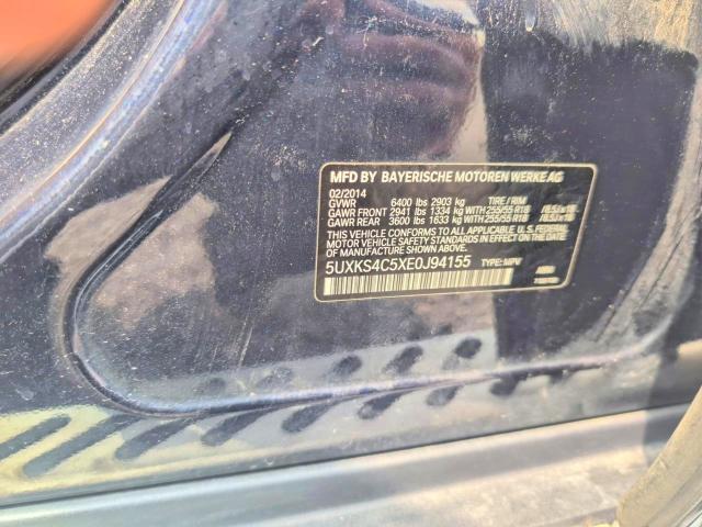 59228746 :رقم المزاد ، 5UXKS4C5XE0J94155 vin ، 2014 Bmw X5 مزاد بيع