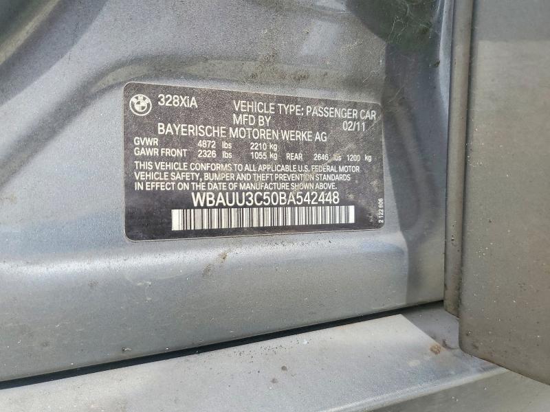 Aukcja sprzedaży 2011 Bmw 328, vin: WBAUU3C50BA542448, numer aukcji: 57540676