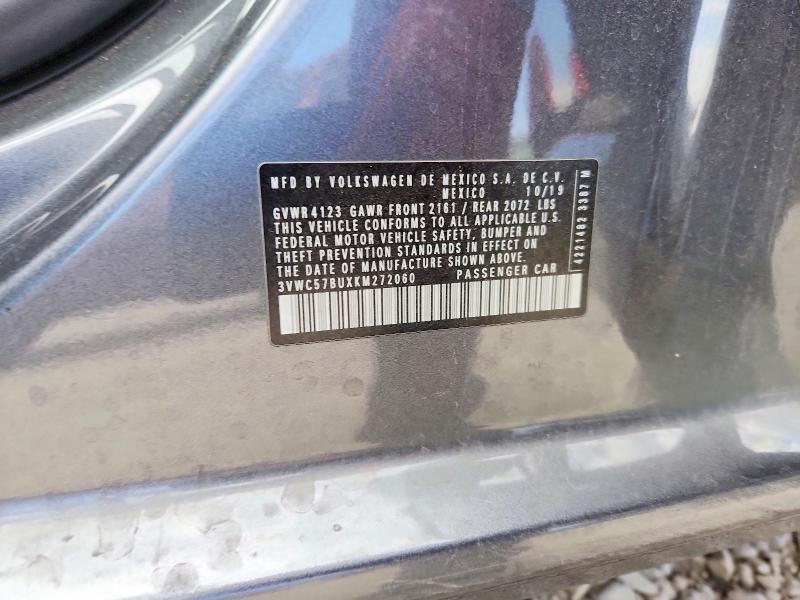 Продаж на аукціоні авто 2019 Volkswagen Jetta, vin: 3VWC57BUXKM272060, номер лоту: 56589806
