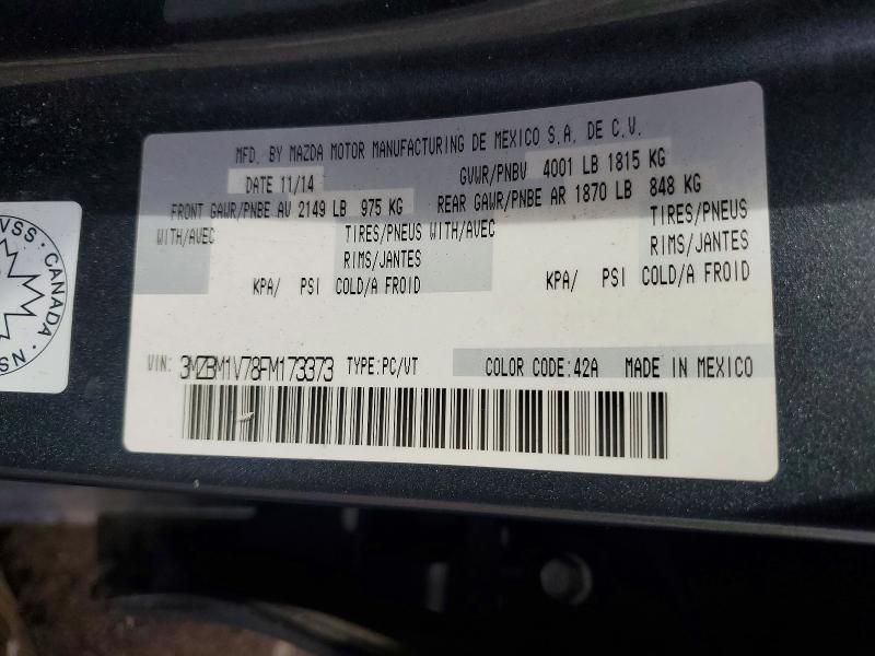 Auction sale of the 2015 Mazda 3, vin: 3MZBM1V78FM173373, lot number: 58612846