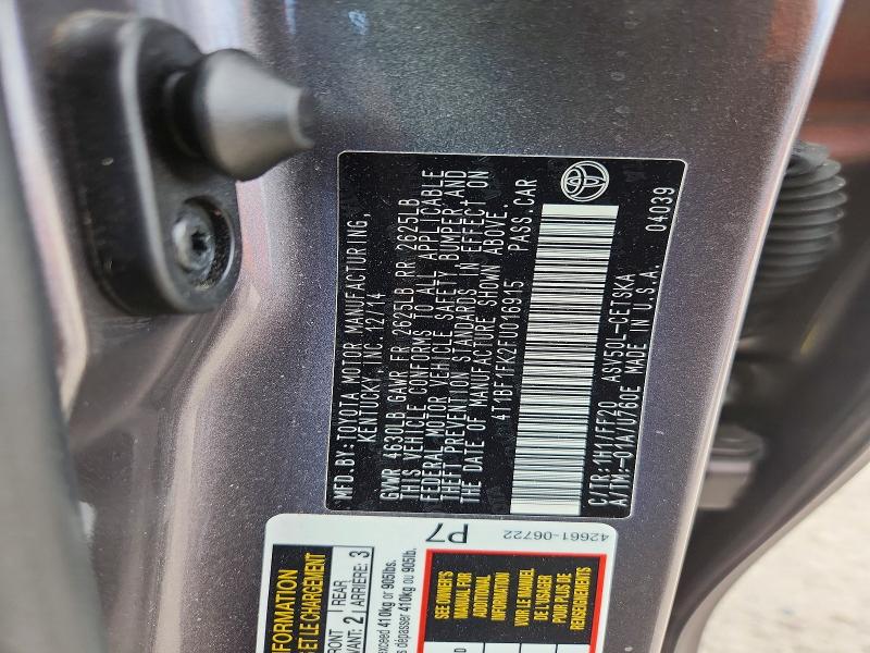 Aukcja sprzedaży 2015 Toyota Camry, vin: 4T1BF1FK2FU016915, numer aukcji: 55376326