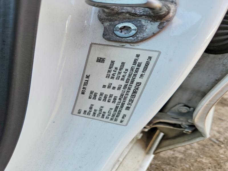 2021 Tesla Model 3 მანქანა იყიდება აუქციონზე, vin: 5YJ3E1EB7MF047435, აუქციონის ნომერი: 57902666