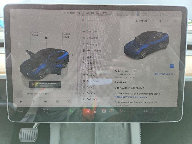 Aukcja sprzedaży 2024 Tesla Model Y, vin: 7SAYGDEE4RA224347, numer aukcji: 58603746