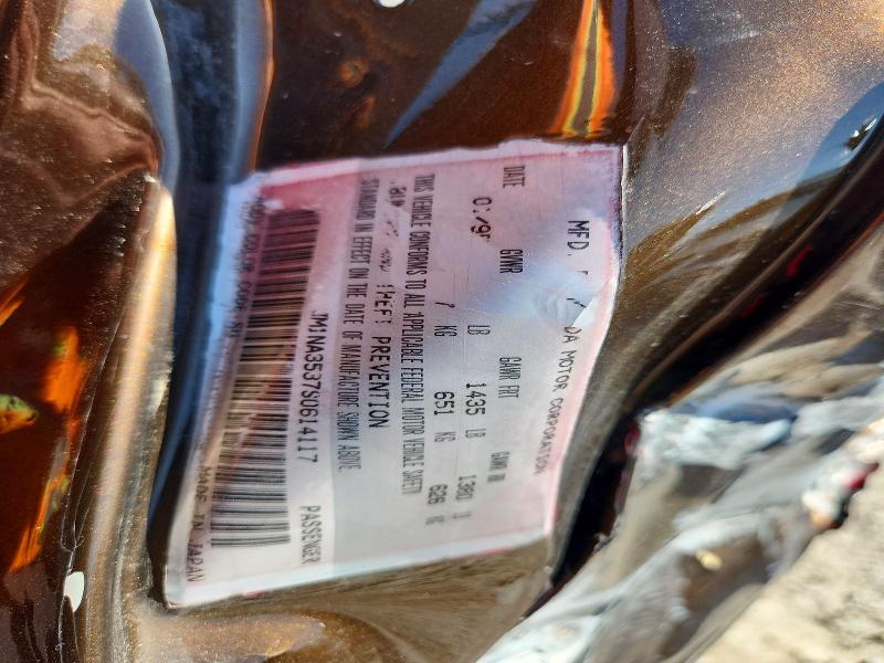 1995 Mazda Mx-5 Miata მანქანა იყიდება აუქციონზე, vin: JM1NA3537S0614117, აუქციონის ნომერი: 55334186