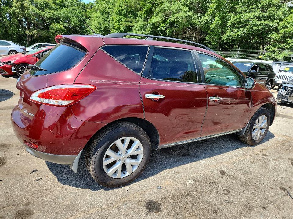 2012 Nissan Murano მანქანა იყიდება აუქციონზე, vin: JN8AZ1MW4CW201131, აუქციონის ნომერი: 58335316