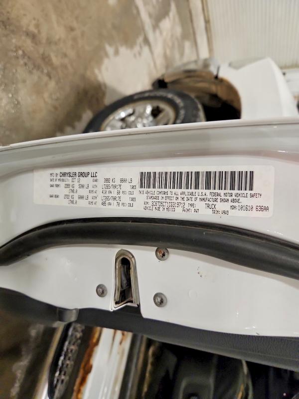 2012 Dodge Ram 2500 მანქანა იყიდება აუქციონზე, vin: 3C6TD5CT1CG319712, აუქციონის ნომერი: 58991696