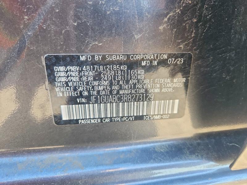 Продажа на аукционе авто 2024 Subaru Impreza, vin: JF1GUABC3R8273129, номер лота: 56565086