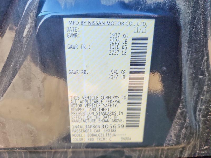 Aukcja sprzedaży 2016 Nissan Altima, vin: 1N4AL3AP8GN305659, numer aukcji: 55594976