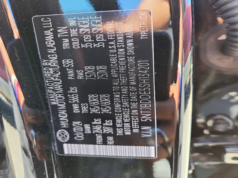 Продажа на аукционе авто 2025 Hyundai Santa Cruz, vin: 5NTJBDDE5SH134201, номер лота: 55535676