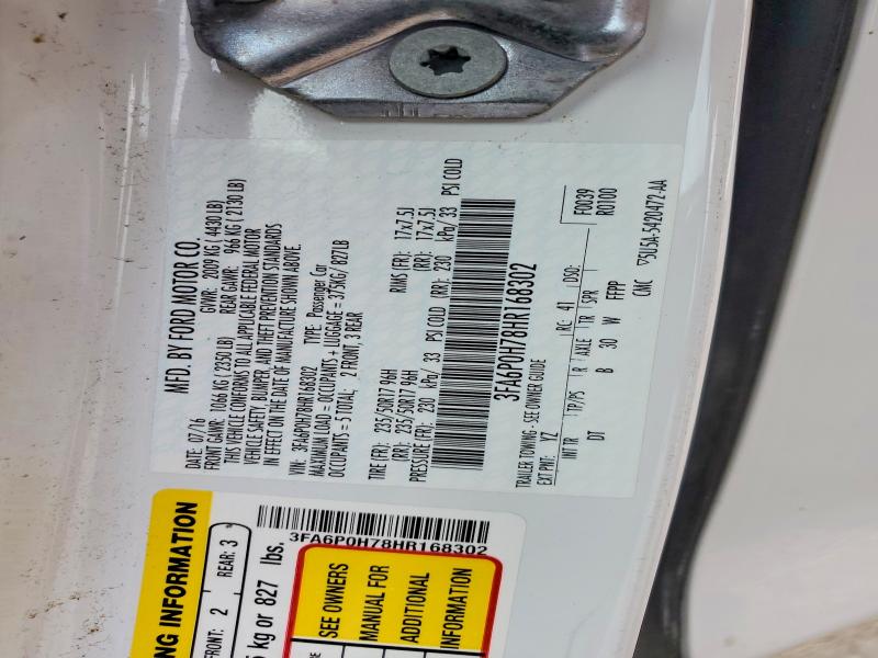 Aukcja sprzedaży 2017 Ford Fusion, vin: 3FA6P0H78HR168302, numer aukcji: 56144866