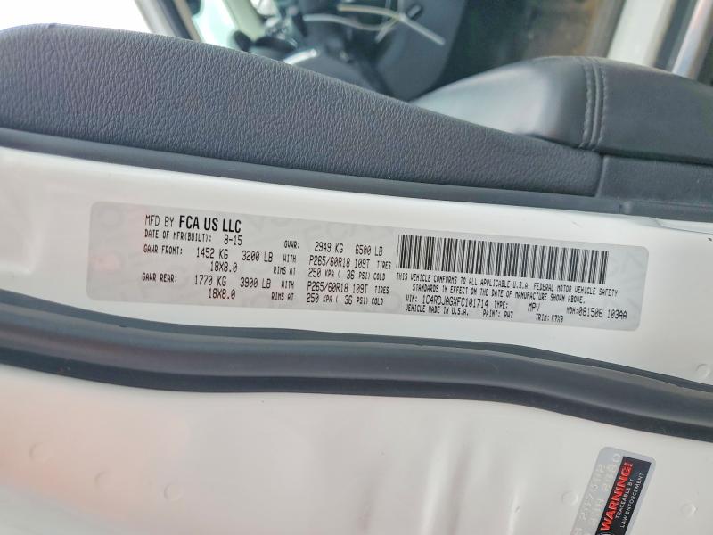 Aukcja sprzedaży 2015 Dodge Durango, vin: 1C4RDJAGXFC101714, numer aukcji: 56560976