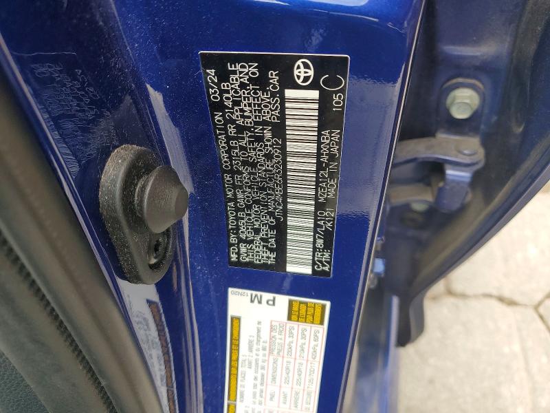 56684276 :رقم المزاد ، JTNC4MBE6R3230912 vin ، 2024 Toyota Corolla مزاد بيع