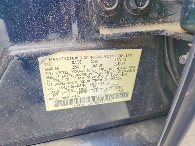 58514056 :رقم المزاد ، 1N4AL21E08N487769 vin ، 2008 Nissan Altima مزاد بيع