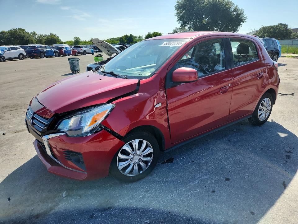 2021 Mitsubishi Mirage მანქანა იყიდება აუქციონზე, vin: ML32AUHJ6MH006227, აუქციონის ნომერი: 58623396