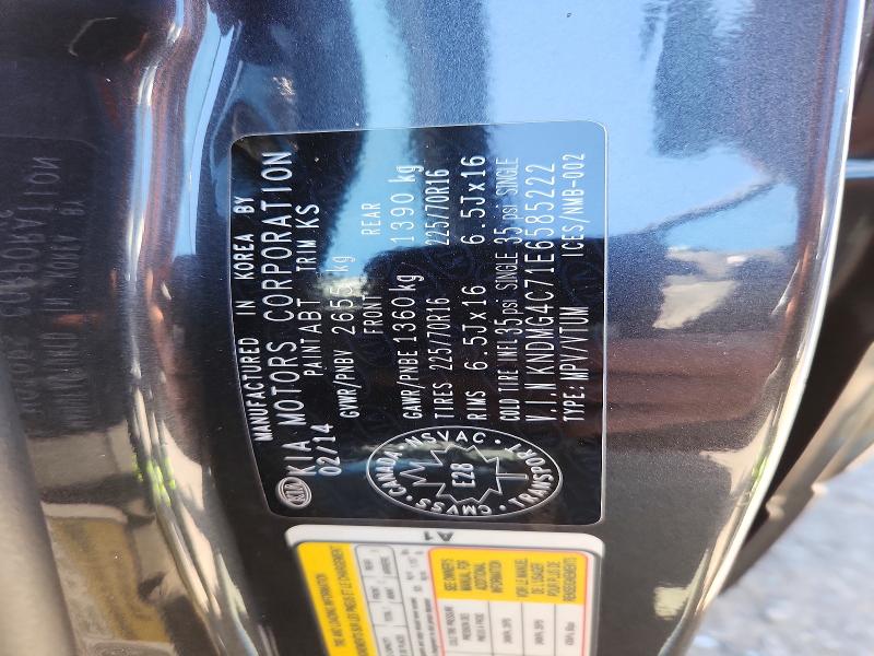 Aukcja sprzedaży 2014 Kia Sedona, vin: KNDMG4C71E6585222, numer aukcji: 55745866