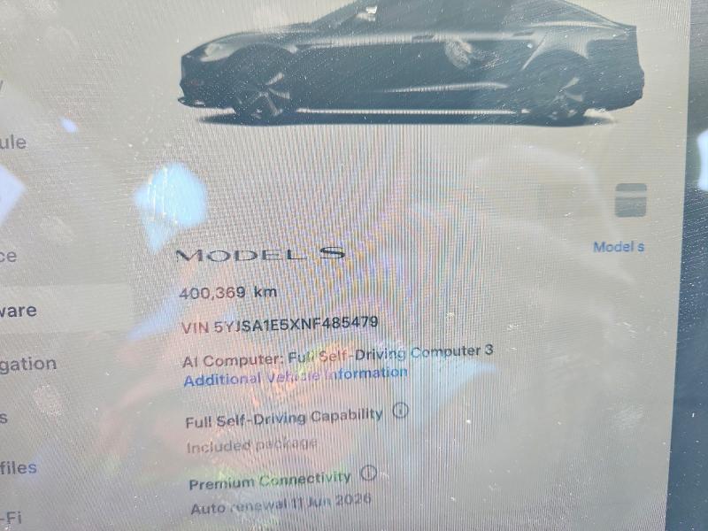 Продажа на аукционе авто 2022 Tesla Model S, vin: 5YJSA1E5XNF485479, номер лота: 56254866