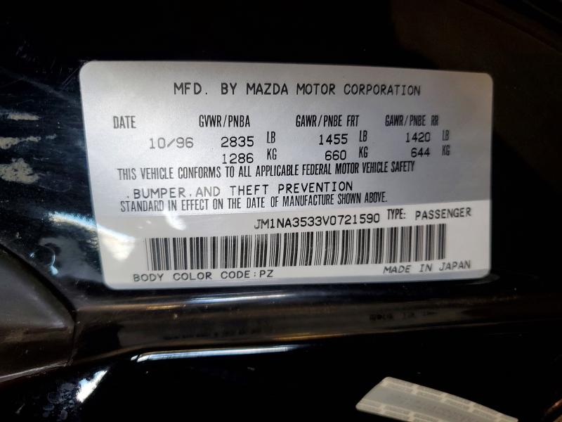 Продажа на аукционе авто 1997 Mazda Mx-5 Miata, vin: JM1NA3533V0721590, номер лота: 57942656
