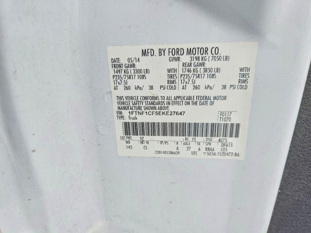 Продажа на аукционе авто 2014 Ford F150, vin: 1FTNF1CF5EKE27647, номер лота: 56151446