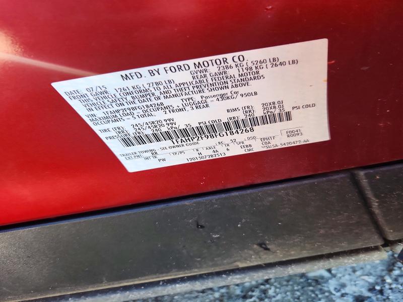 Продаж на аукціоні авто 2015 Ford Taurus, vin: 1FAHP2F98FG184268, номер лоту: 56980726