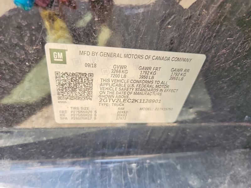 Продажа на аукционе авто 2019 Gmc Sierra Limited, vin: 2GTV2LEC2K1128901, номер лота: 56869336
