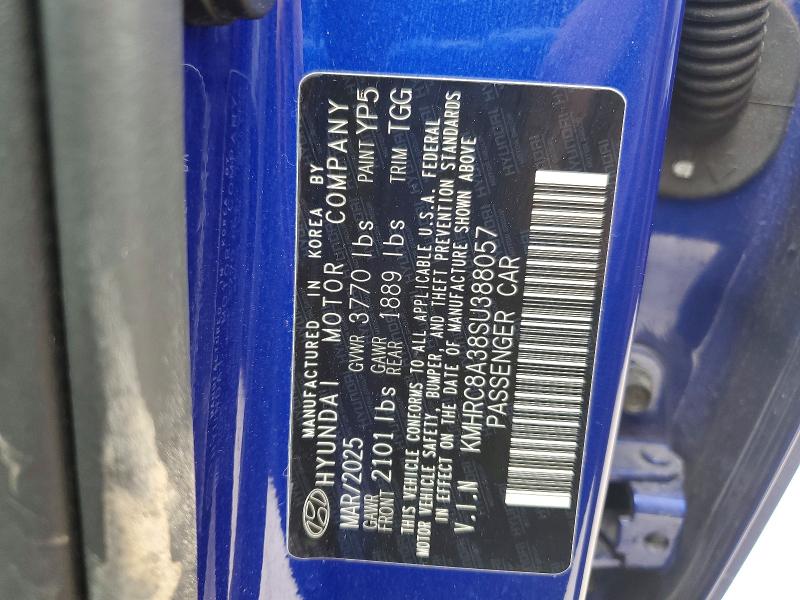 57080656 :رقم المزاد ، KMHRC8A38SU388057 vin ، 2025 Hyundai Venue مزاد بيع