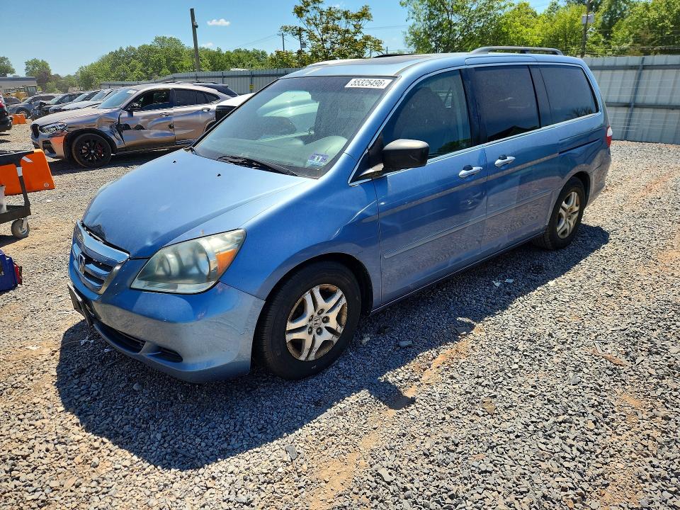 55325496 :رقم المزاد ، 5FNRL38647B052817 vin ، 2007 Hond Odyssey مزاد بيع