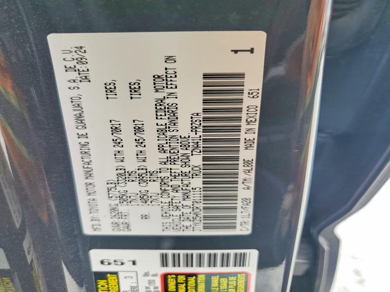 Aukcja sprzedaży 2024 Toyota Tacoma, vin: 3TYKD5HN3RT011115, numer aukcji: 56773496
