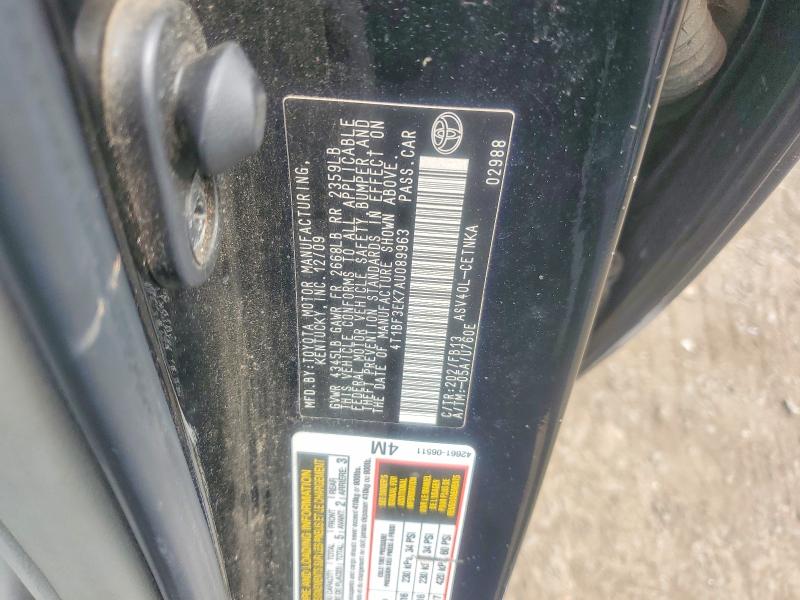 Продажа на аукционе авто 2010 Toyota Camry, vin: 4T1BF3EK7AU089963, номер лота: 56889956