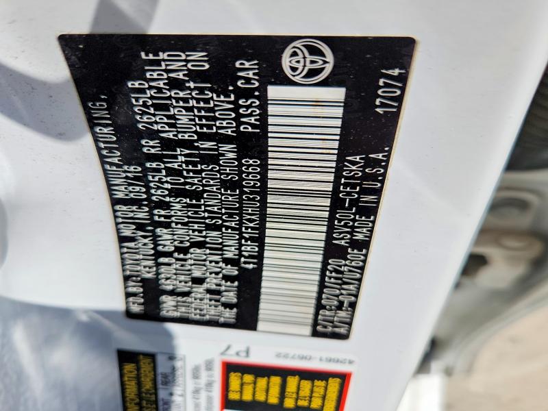 Продаж на аукціоні авто 2017 Toyota Camry, vin: 4T1BF1FKXHU319668, номер лоту: 55473226