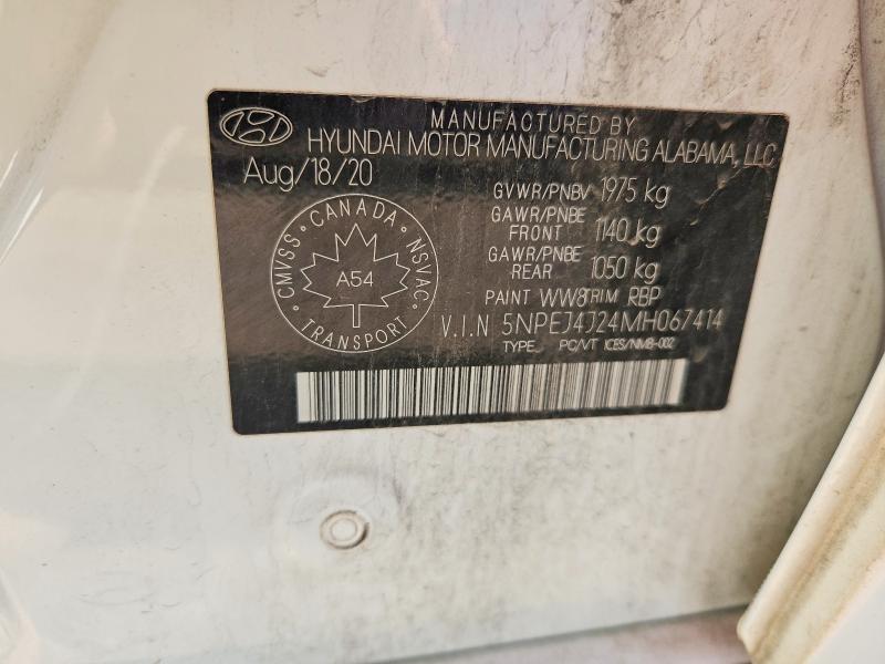 Продажа на аукционе авто 2021 Hyundai Sonata, vin: 5NPEJ4J24MH067414, номер лота: 57888196