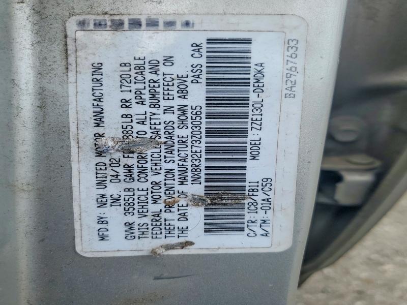 Продаж на аукціоні авто 2003 Toyota Corolla, vin: 1NXBR32E73Z030565, номер лоту: 56172696