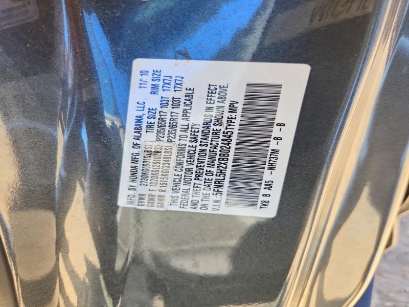 2011 Honda Odyssey მანქანა იყიდება აუქციონზე, vin: 5FNRL5H2XBB024845, აუქციონის ნომერი: 58373296