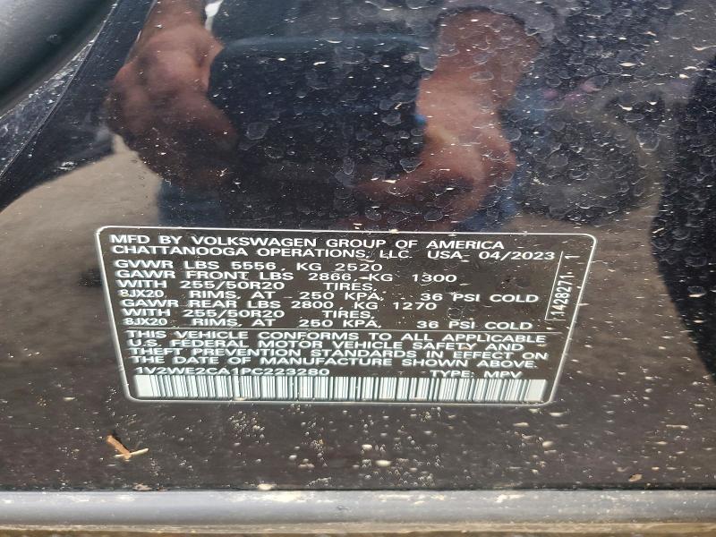 2023 Volkswagen Atlas Cross Sport მანქანა იყიდება აუქციონზე, vin: 1V2WE2CA1PC223280, აუქციონის ნომერი: 58652336