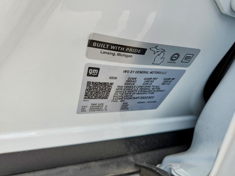 Продажа на аукционе авто 2026 Chevrolet Traverse, vin: 1GNEVGKS4TJ322323, номер лота: 57837986