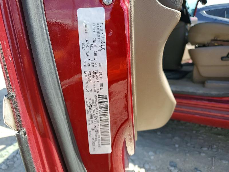 2016 Chrysler Town & Country მანქანა იყიდება აუქციონზე, vin: 2C4RC1BG5GR245858, აუქციონის ნომერი: 56099066