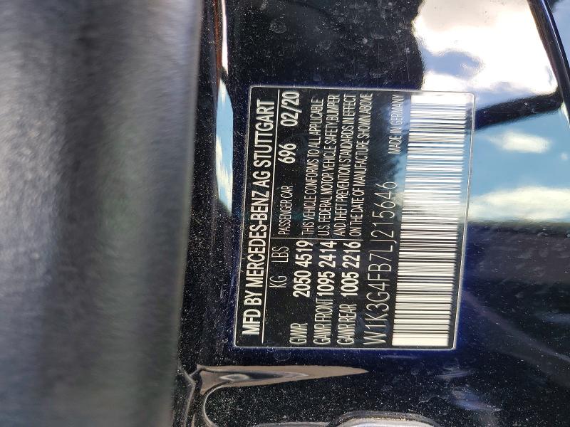 Продаж на аукціоні авто 2020 Mercedes-benz A, vin: W1K3G4FB7LJ215646, номер лоту: 56789906